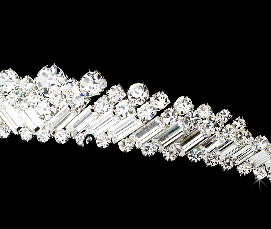 Princess Rhinestone Majesty Bridal Tiara Headpiece