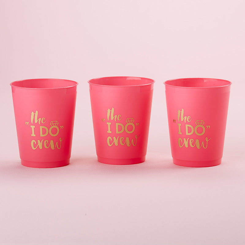 I Do Crew Stadium Cups Set of 12 Bridal Shower