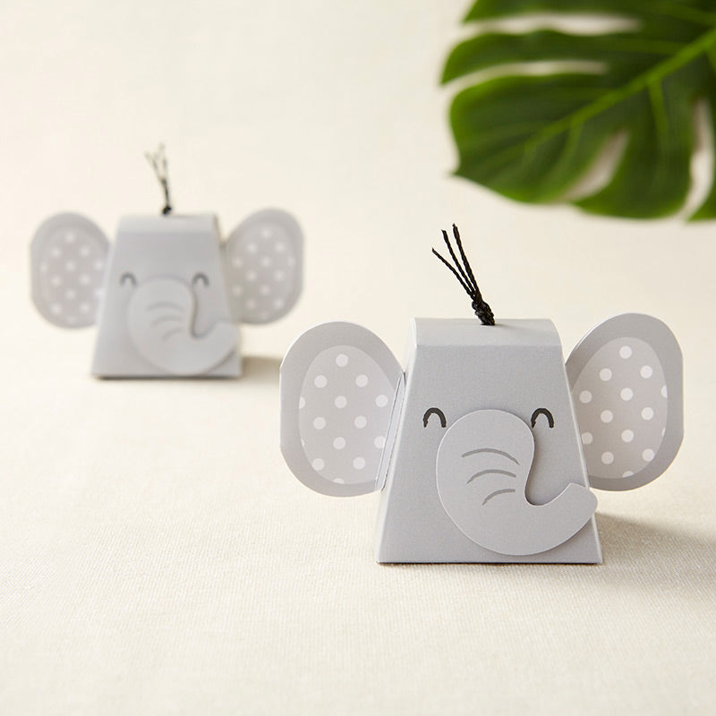 Elephant Favor Box Baby Shower Favors Set of 12