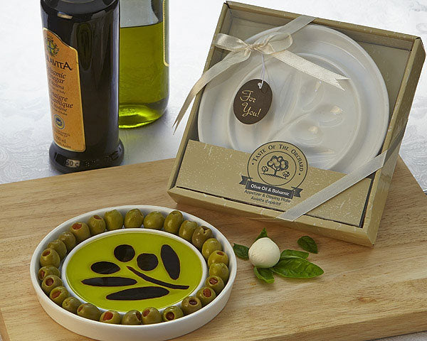 Taste of the Orchard Oil-Vinegar Dipping & Appetizer Plate