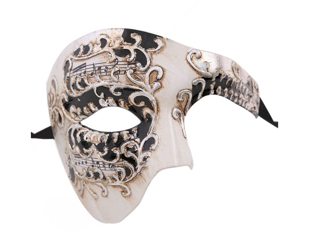 Phantom Masquerade Mask Musical Phantom of the Opera Vintage Design Silver Masks