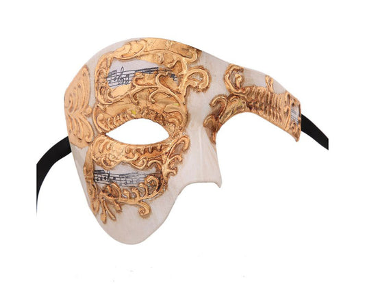 Phantom Masquerade Mask Musical Phantom of the Opera Vintage Design Gold Mask