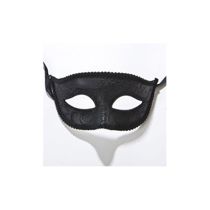 Couple Venetian Masks - Black His and Her Luxury Laser Cut Masks with Crystals