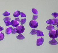 Diamond Confetti Table Decorations 1/2 carat 7 Colors Pack of 2000