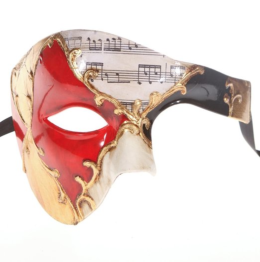 Men Phantom Of The Opera Half Face Masquerade Mask Gold Musical Masks 3 Colors