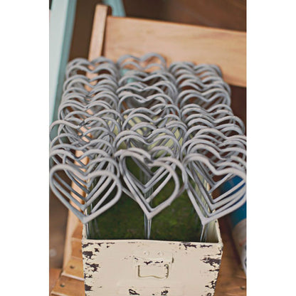 Heart Shaped Wedding Sparklers - 48 Wedding Sparklers Favors