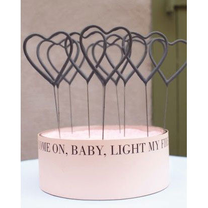 Heart Shaped Wedding Sparklers - 48 Wedding Sparklers Favors